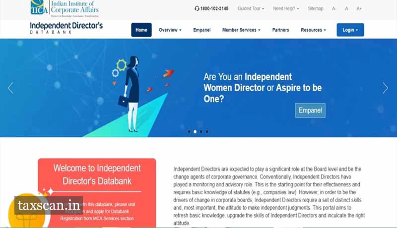 Independent Directors - Independent Director’s Databank - MCA - Taxscan