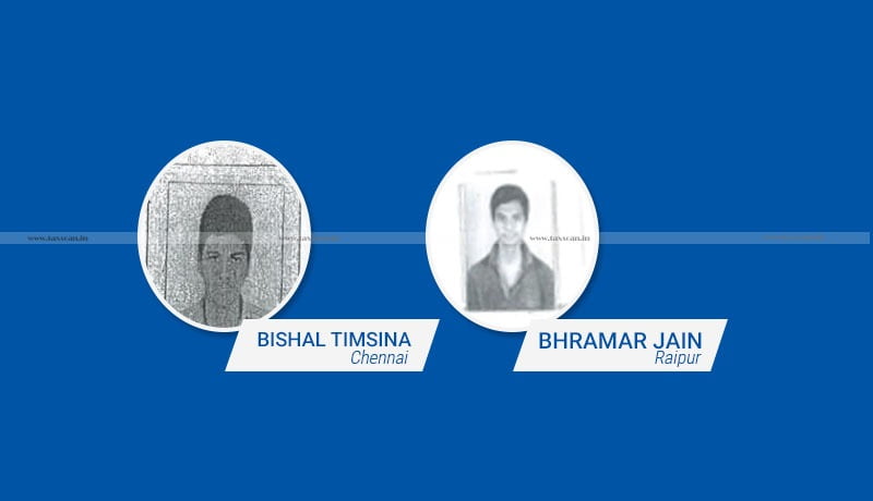 Chennai - Raipur students - Toppers - CA Exams 2021 - CA results - Taxscan