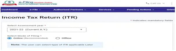 2 inside -e-file Income Tax Returns - New Portal - Taxscan