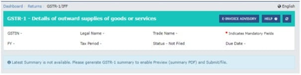 9 GSTR1 - GSTN - GST portal - Taxscan