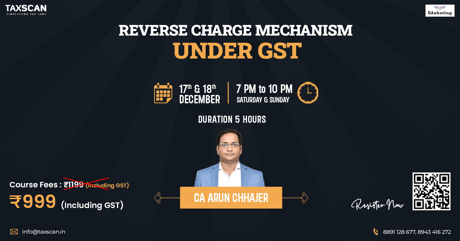 Reverse Charge Mechanism - GST - online Course - Online Certificate Course - Taxscan Academy