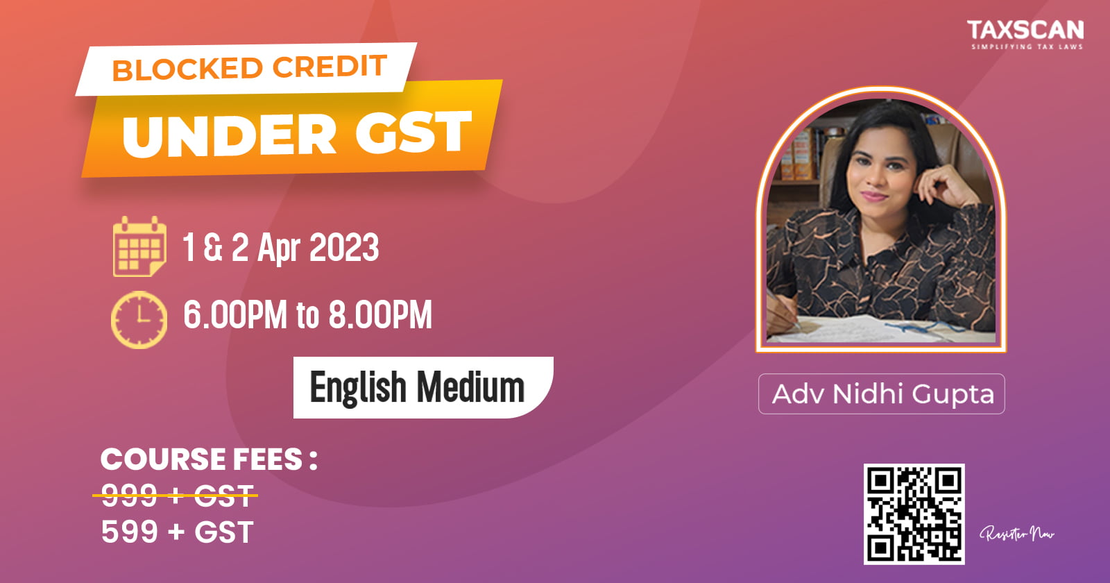 Blocked Credit under GST - Blocked Credit - GST - CertificateCourse - onlinecertificatecourse - certificatecourse2023 - taxscanacademy - Taxscan