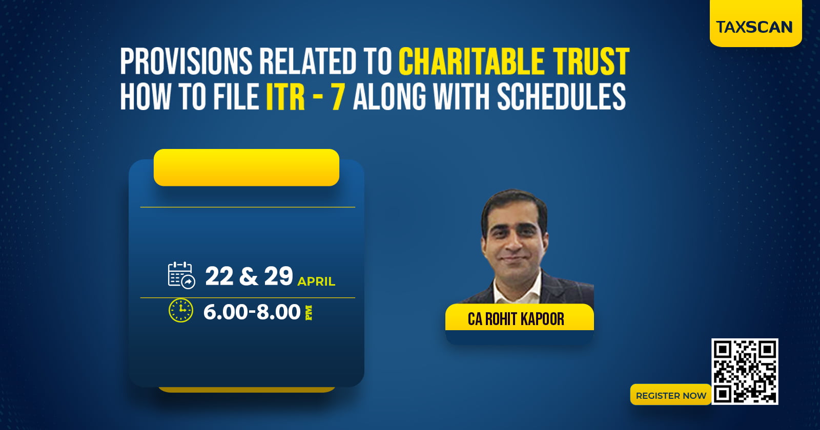 PROVISIONS - CHARITABLE TRUST - RELIGIOUS TRUST - ITR7 - taxscan