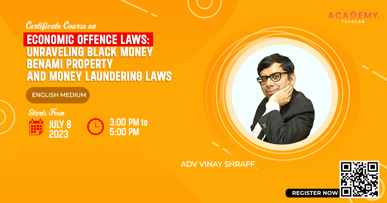 Course on Economic Offence Laws - Economic Offence Laws - Offence Laws- Unraveling Black Money - Benami Property - Money Laundering Laws - taxscan academy - online course