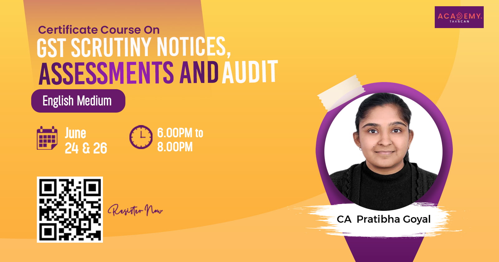 GST Scrutiny Notices - Assessments and Audit - GST Scrutiny - Scrutiny Notices - Assessments - Audit - GST - Notices - Certificate Course - online certificate course - Course 2023 - Taxscan academy