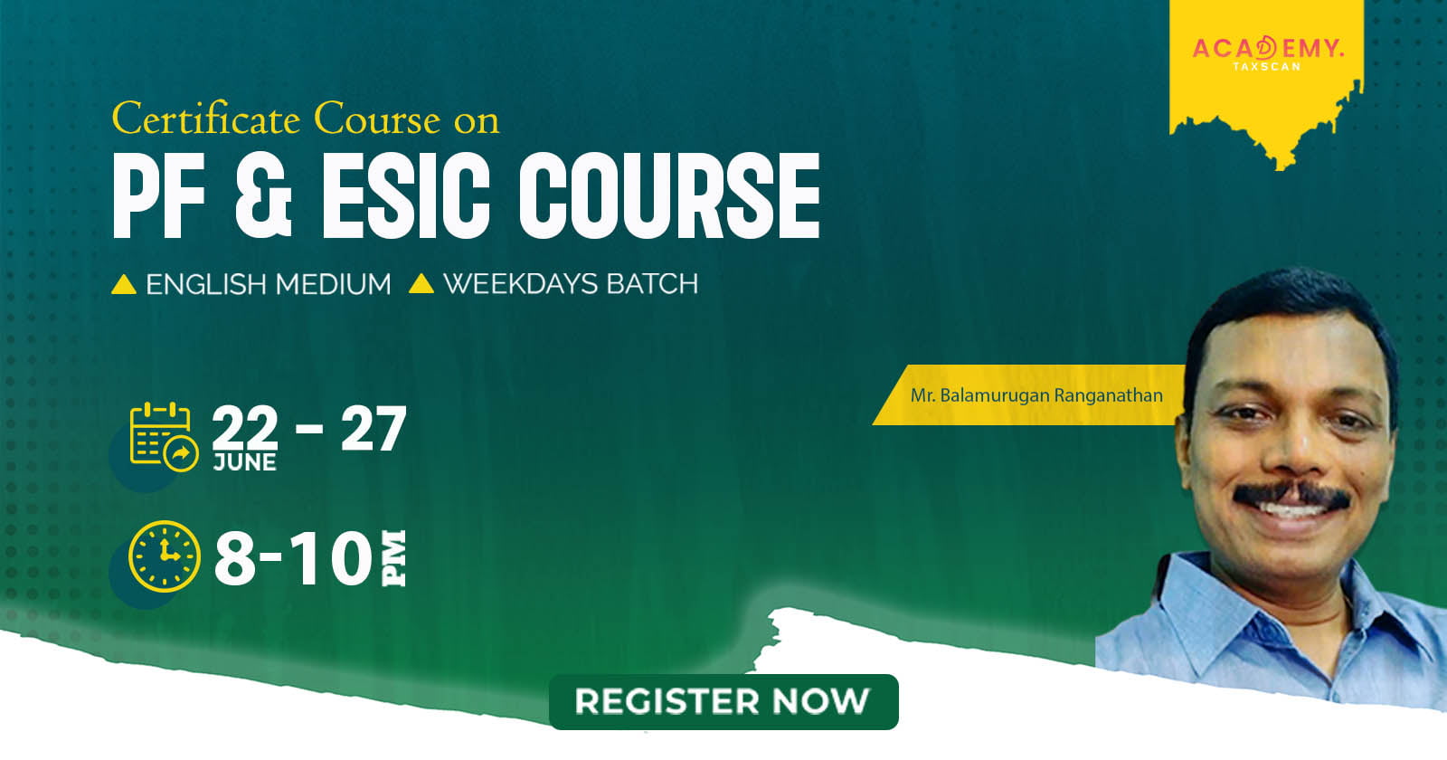 PF - ESIC - ESIC Course - Certificate Course - online certificate course - Course 2023 - Course - new - newcourse - new course 2023 - certificate course 2023 - online certificate course 2023 - taxscan academy