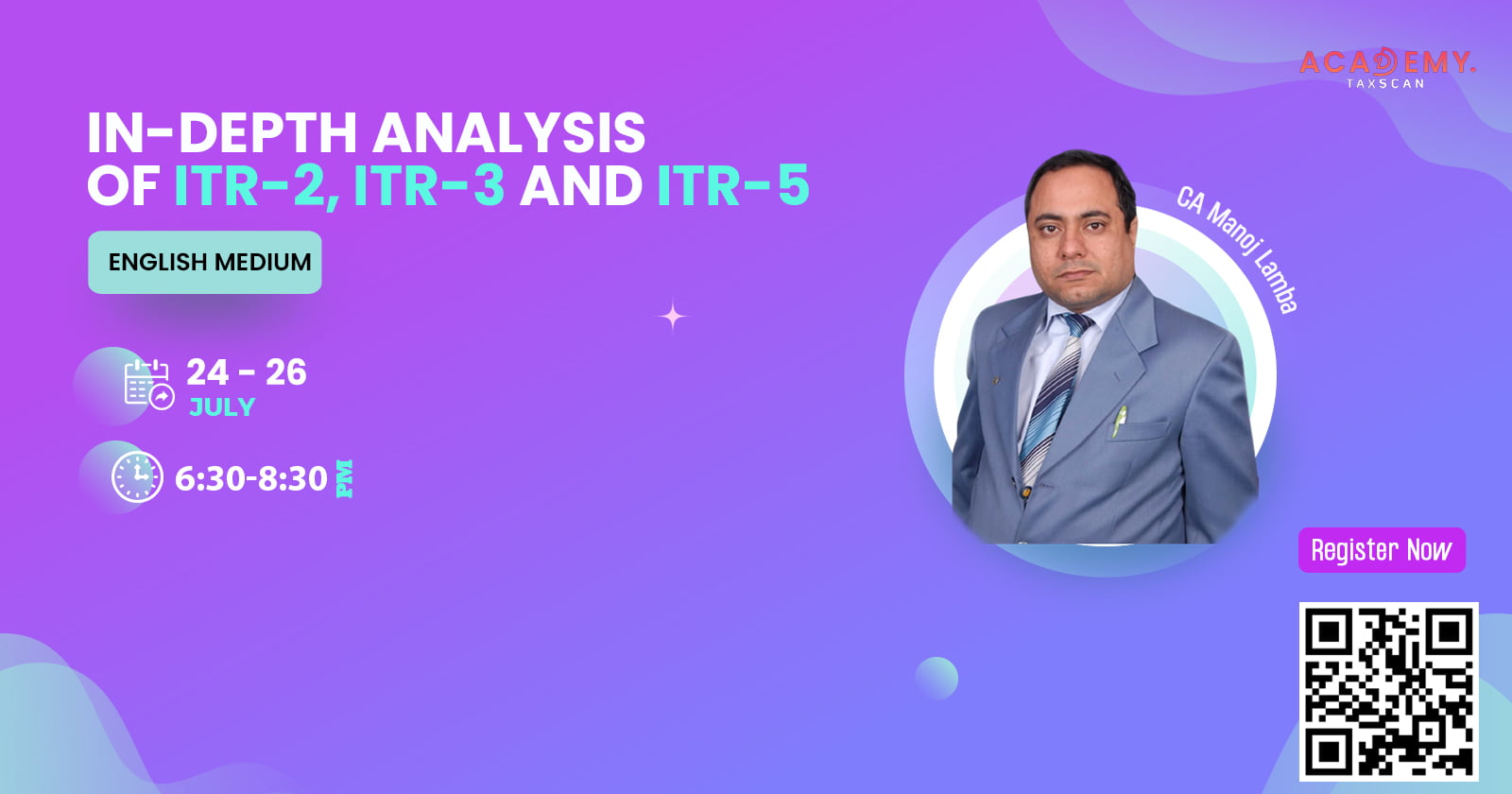 In-depth Analysis of ITR - In-depth Analysis - ITR - ITR-2 - ITR-3 - ITR-5 - Certificate Course - online certificate course - taxscan academy
