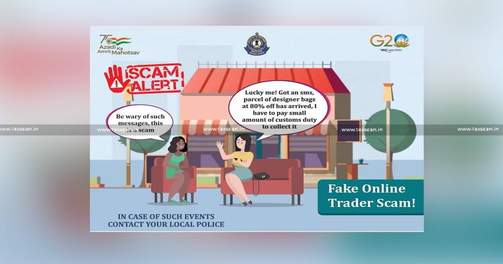Fraud Alert by CBIC - Indian Customs - Fraud Alert - Sends SMS - Fake Online Trader Scam - taxscan