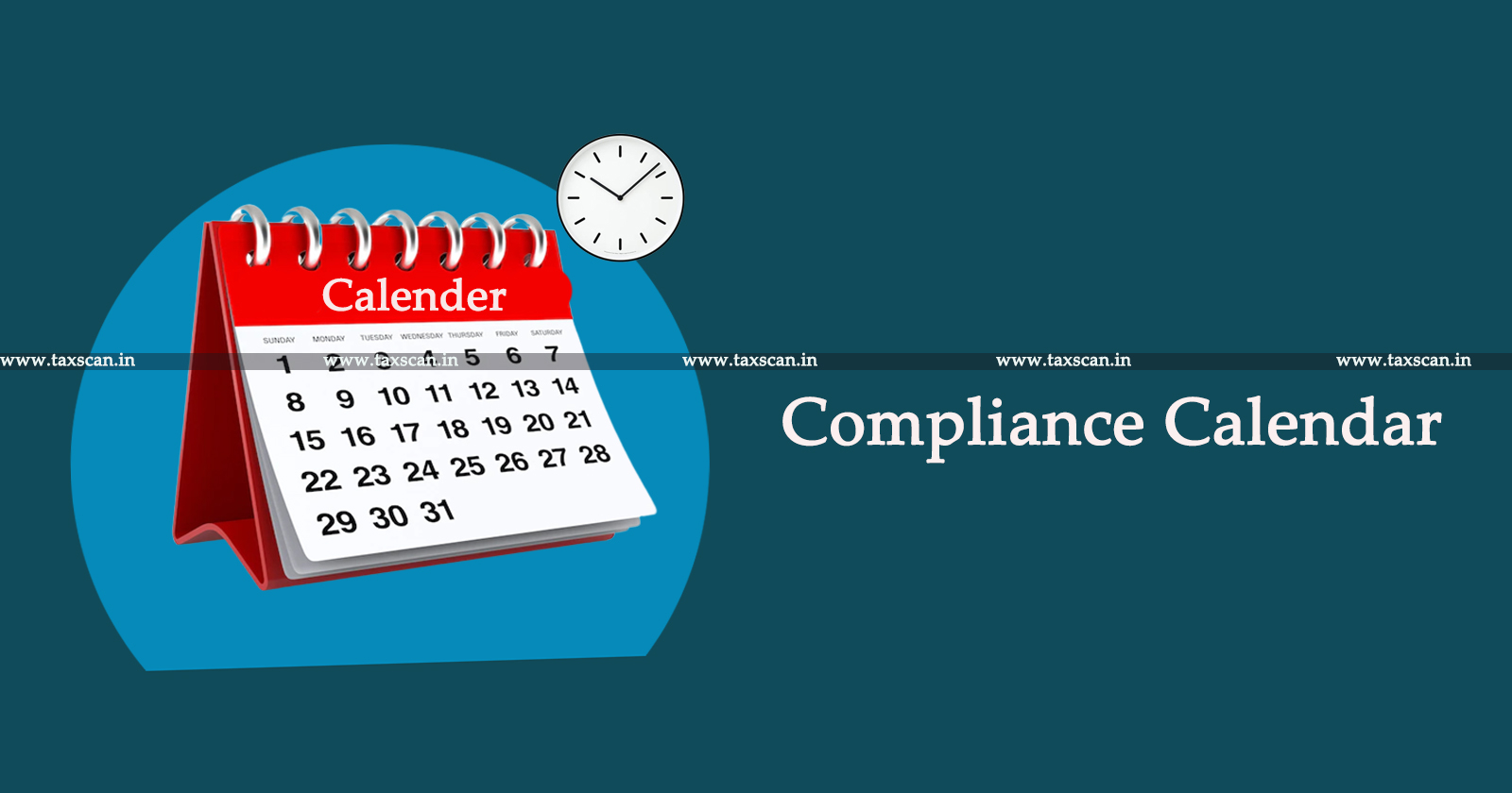 Income Tax Compliance Calendar - TAXSCAN