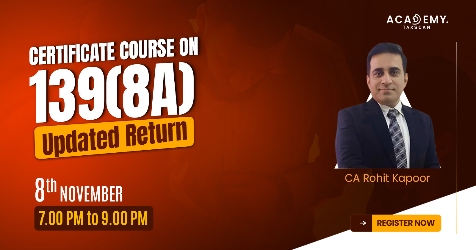 Certificate Course - Practical Filing on ITR-U - Filing on ITR-U - ITR-U - ITR - Updated Return - additional Income Tax - Income Tax - OnlineLearning - Elearning - Taxscan Academy