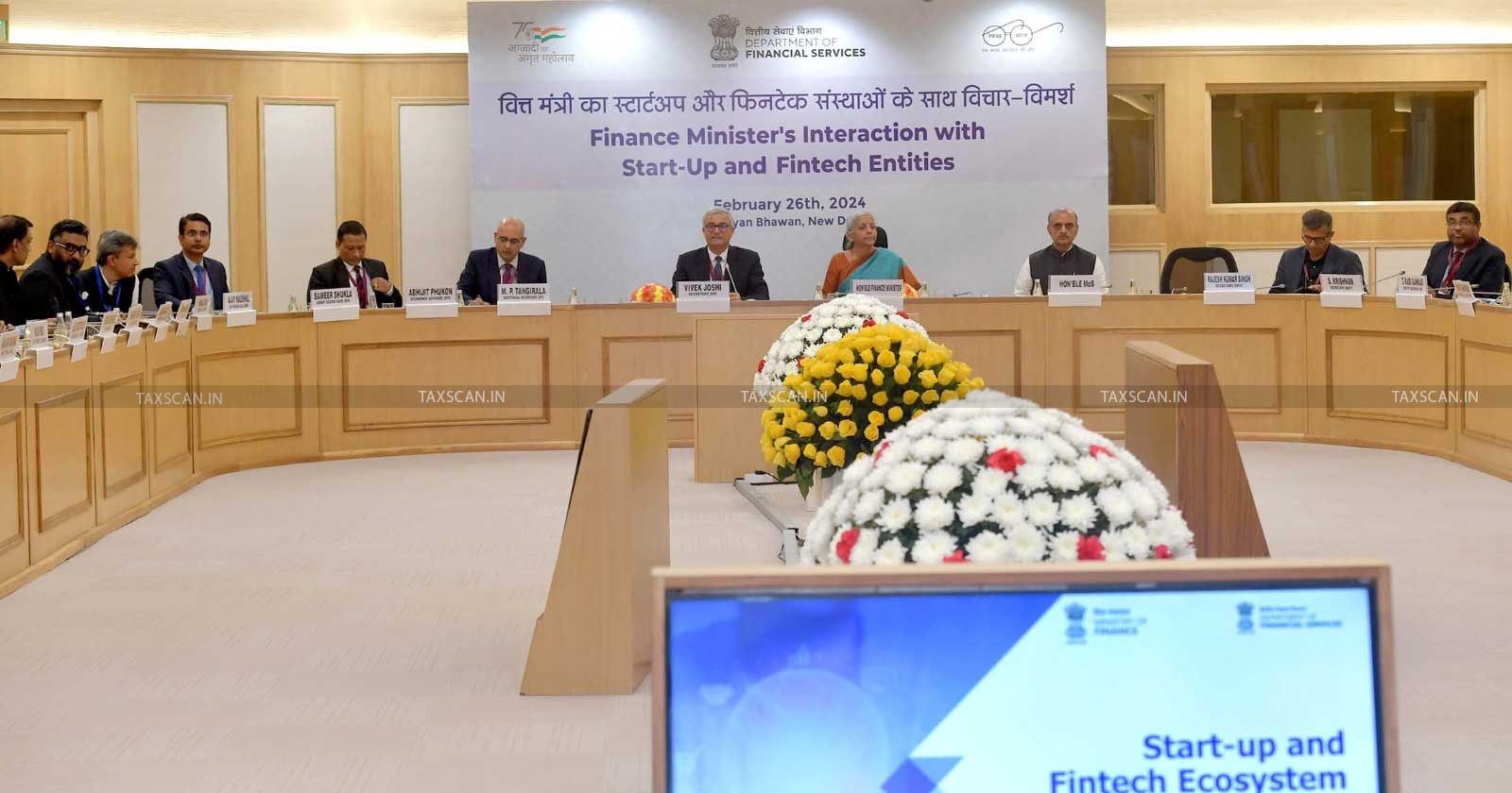 FM Urges Regulators - RBI - Hold Monthly Virtual Meetings - Startup - Fintech Concerns - taxscan