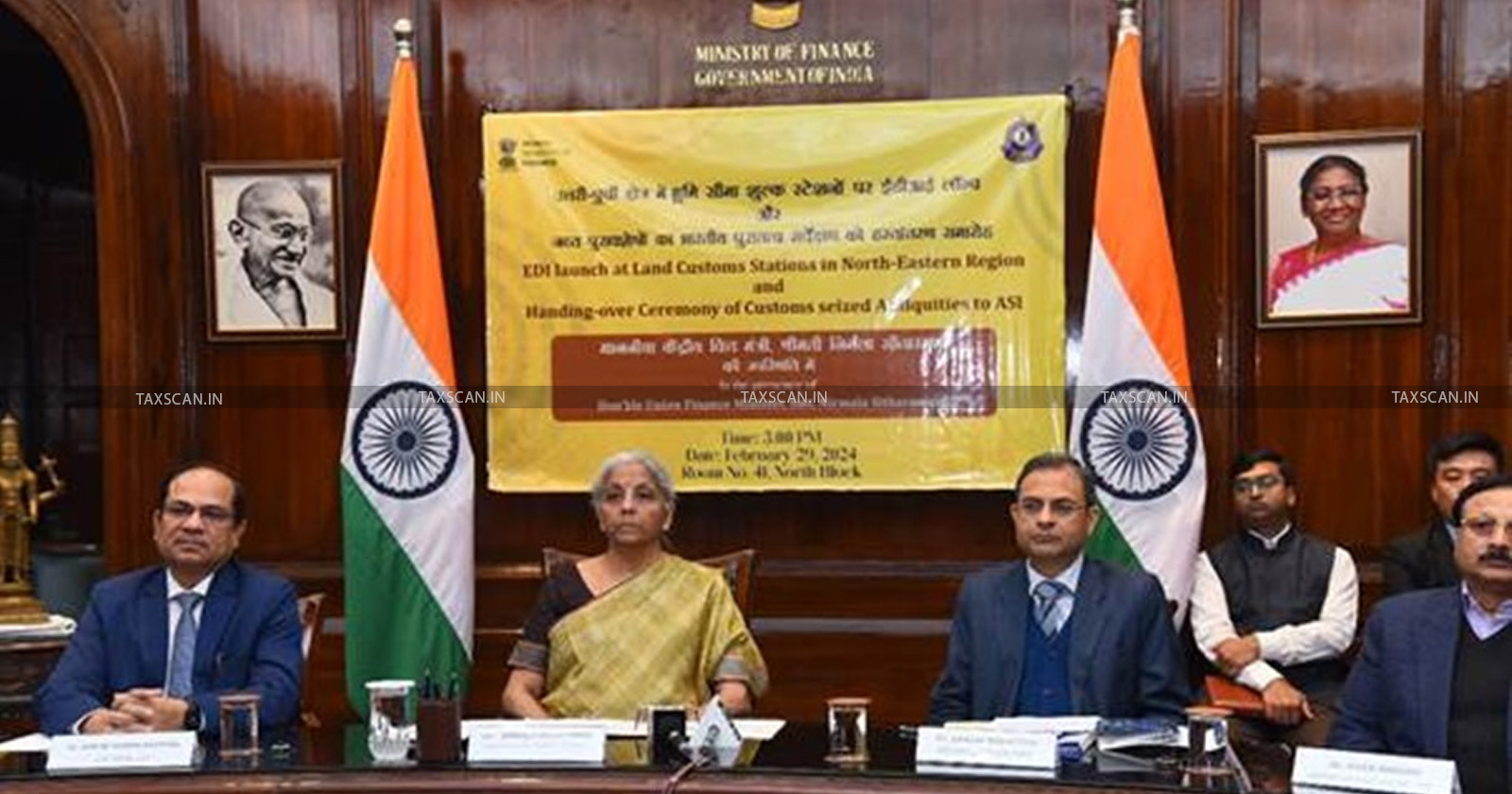 FM Launches Electronic Data Interchange (EDI) at Remote Land Customs Stations - Northeast States - TAXSCAN