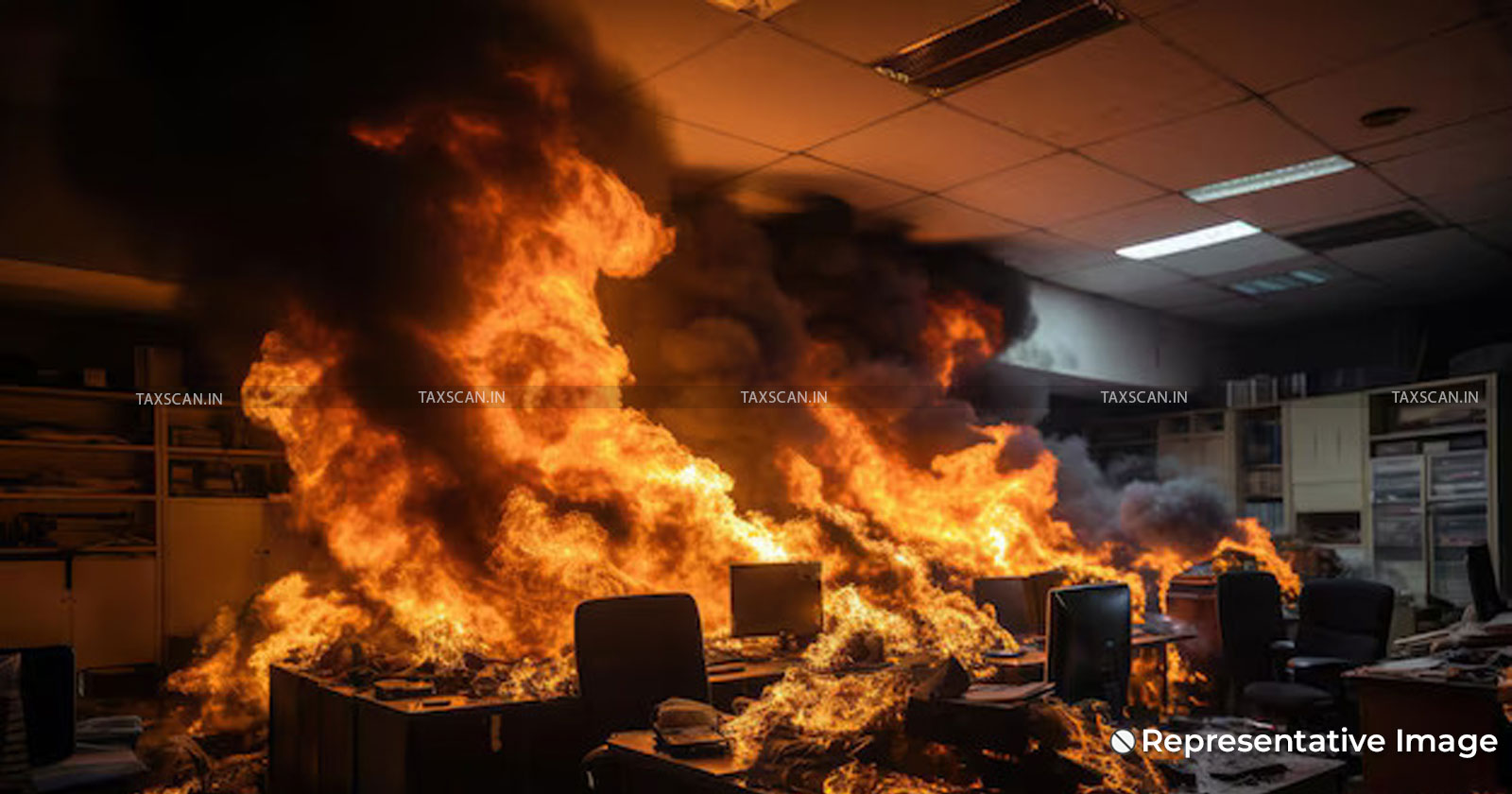 Delhi - Income Tax Office Fire - Outbreak - Office Superintendent Dies - Suffocation - taxscan